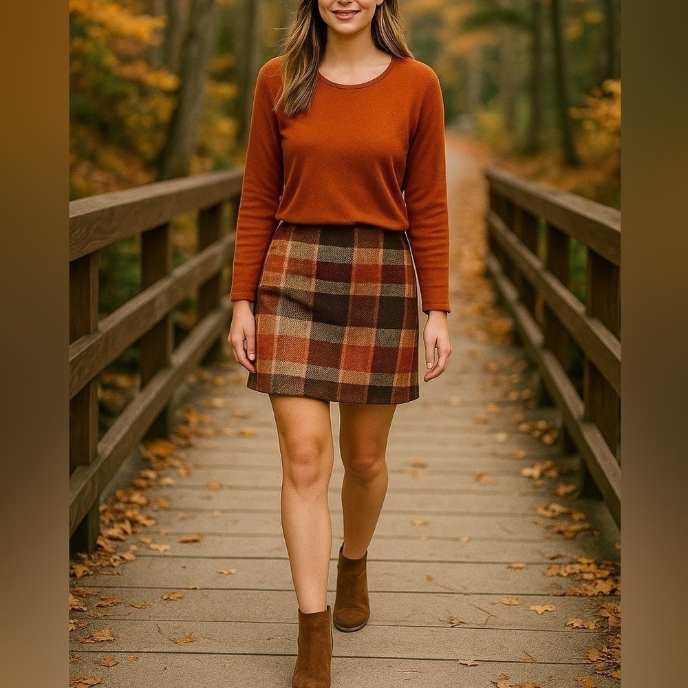 Notations Rust Orange Long Sleeve Sweater